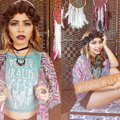 Wild child muscle tee in emerald