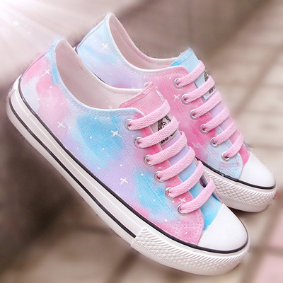 Harajuku star-painted canvas shoes - Thumbnail 5