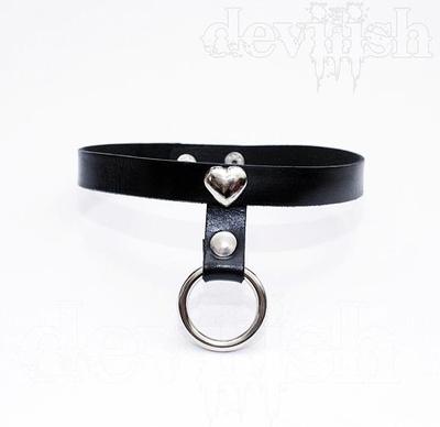 Love ring(black) Choker