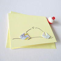 Eco Snail Mail - Rescued Map Love Sailboats - Thumbnail 4