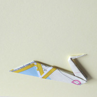 Stripey Eco Swan Snail Mail Card - Thumbnail 3