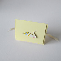 Stripey Eco Swan Snail Mail Card - Thumbnail 4