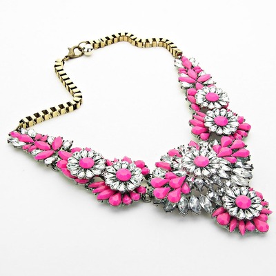 Amalfi Pink Floral Necklace