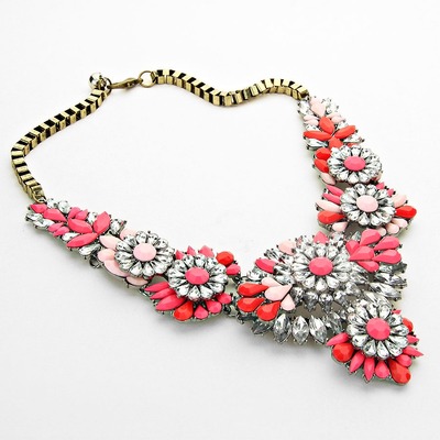 Amalfi Coral Floral Necklace