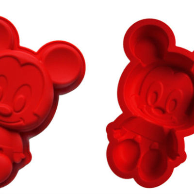 Baby mickey mouse 3d silicone pudding / jelly /cake multiple use cake mold