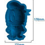 DONALD DUCK 3D Figure BLUE Color Multiple Use Jelly Pudding Silicone Cake Mold - Thumbnail 2