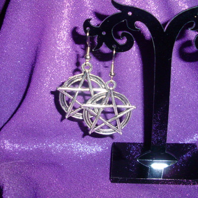 Pentagram earrings