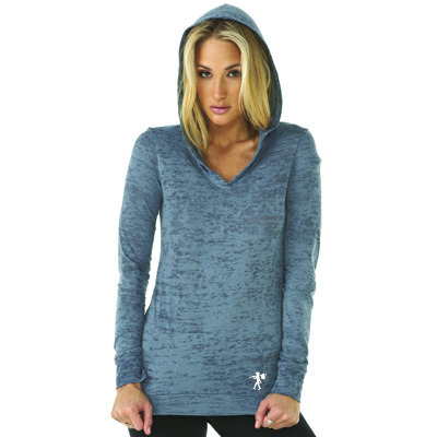 Siab apparel women's burnt-out hoody