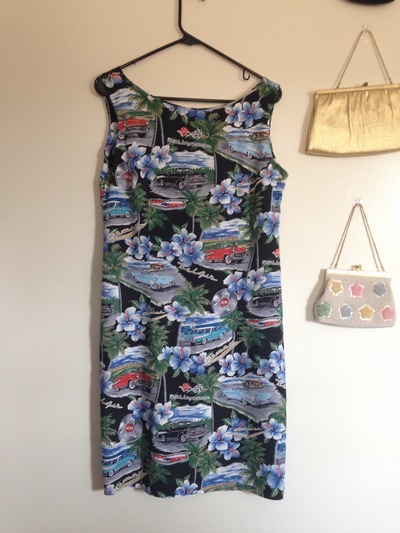 50's Cars Printed Dress 