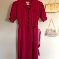 80's Does 40's Dress - Thumbnail 1