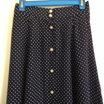 Navy polka dot skirt (xs/s) - Thumbnail 2