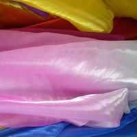 MAT15 Frozen Inspired sea blue purple Iridescent Crystal Organza Fabric BY Meter - Thumbnail 2