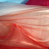 MAT15 Frozen Inspired sea blue purple Iridescent Crystal Organza Fabric BY Meter - Thumbnail 3