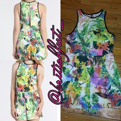 Botanical print romper