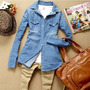 Sienna Long Sleeve Button Up Denim Shirt - Thumbnail 2