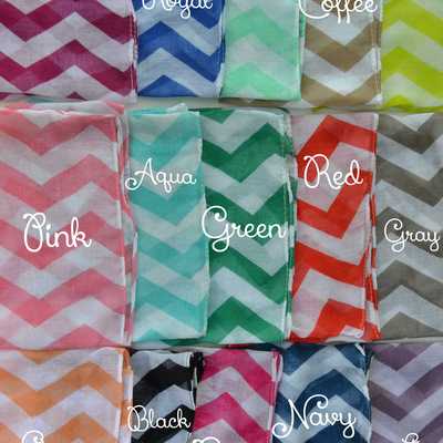 Toddler chevron infinity scarves