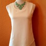 Crisp- White Chiffon Layered Tank -1