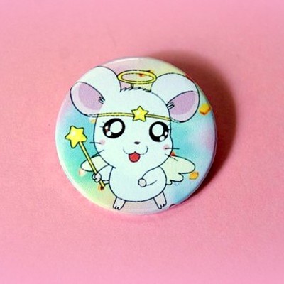 Fairy hamtaro - pinback button, magnet or clip 1.5 inch (38mm)