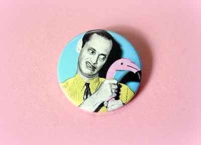 John Waters - pinback button, magnet or clip 1.5 Inch (38mm)
