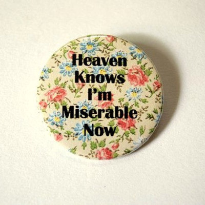 Heaven knows - the smiths - pinback button, magnet or clip 1.5 inch (38mm)