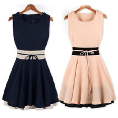  sleeveless dress sexy slim  prom short mini dress