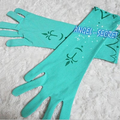 Gl1 one pair gloves for movies frozen snow queen elsa cosplay costume - Thumbnail 5
