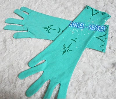 GL1 one pair gloves for Movies Frozen Snow Queen Elsa Cosplay Costume