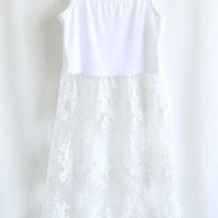 UD1 Women UNDER SKIRT DRESS FULL Slip Lingerie BLACK WHITE LACE ORGANZA LEGGING - Thumbnail 2