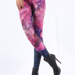 Pink Galaxy Print Leggings