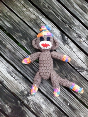 Rainbow Sock Monkey
