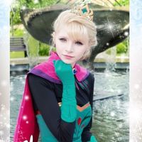 GL1 one pair gloves for Movies Frozen Snow Queen Elsa Cosplay Costume - Thumbnail 3