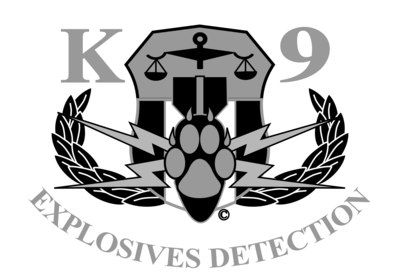 Explosives Detection K-9 cut out decal