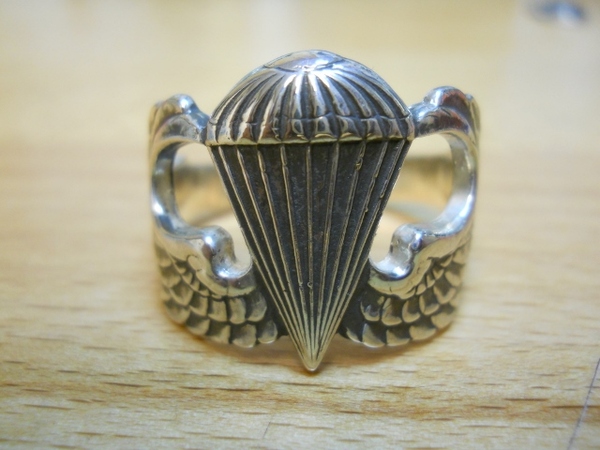 U.S. Army Basic Jump Wing Band Style Ring