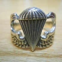 U.S. Army Basic Jump Wing Band Style Ring