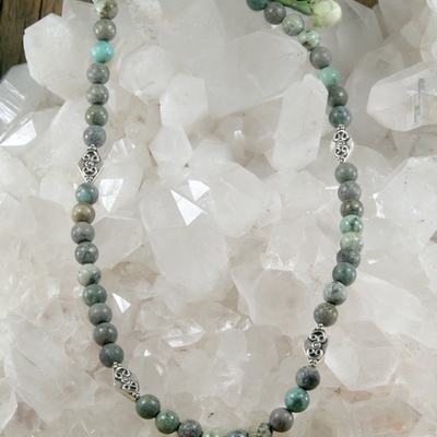 African turquoise (jasper) necklace