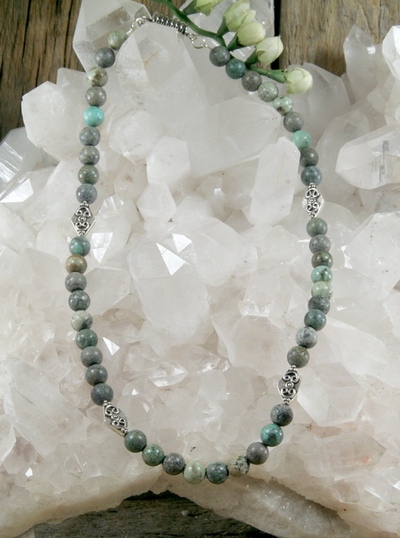 African Turquoise (Jasper) Necklace