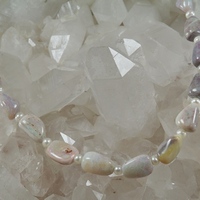 Opal Nugget and Pearl Necklace - Thumbnail 1