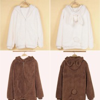 Teddy Bear plush rabbit ears winter coat  - Thumbnail 1