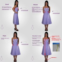 Custom Sweetheart Empire Prom Dress,Full Length Chiffon Bridesmaid Dress  - Thumbnail 2