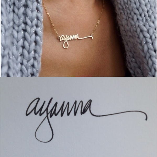 Custom Signature Necklace