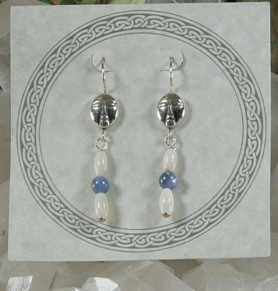 Opal and Blue Kyanite Earrings (1)