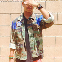 Royal Camo Military Jacket - Thumbnail 1