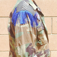 Royal Camo Military Jacket - Thumbnail 2