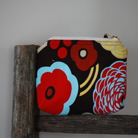 Zip Wallet - Red Flowers - Thumbnail 2