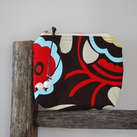 Zip Wallet - Red Flowers - Thumbnail 3