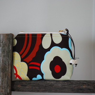 Zip wallet - yellow flowers