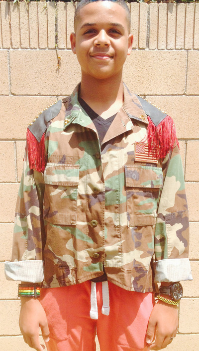 Maroon Camo Hi-Low Military Jacket