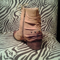 Ankle boot- Camel - Thumbnail 1