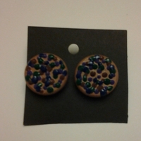  Jazzy Stud Earrings - Thumbnail 1