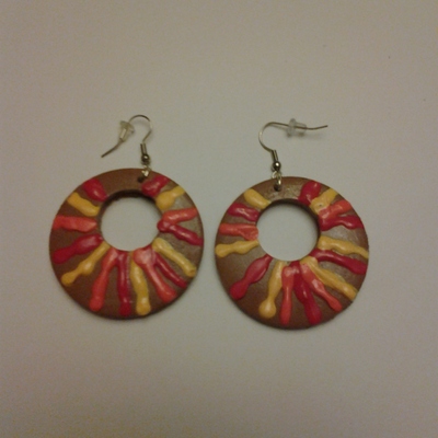 Painted earrings